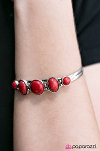 Paparazzi "Mississippi Cruise - Red" bracelet Paparazzi Jewelry