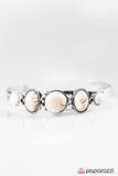 Paparazzi "Mississippi Cruise - White" bracelet Paparazzi Jewelry