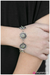 Paparazzi "Mississippi Girl - Green" bracelet Paparazzi Jewelry