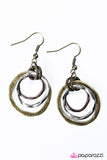 Paparazzi "Miss Movin On" Brass Earrings Paparazzi Jewelry