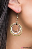 Paparazzi "Miss Movin On" Brass Earrings Paparazzi Jewelry