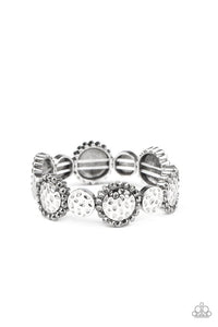 Paparazzi "Mixed Up Metro" Silver Bracelet Paparazzi Jewelry