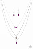 Paparazzi "Mixed Messages" Purple Necklace & Earring Set Paparazzi Jewelry