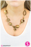 Paparazzi "Mixed Tape - Brass " necklace Paparazzi Jewelry