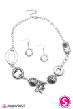 Paparazzi "Mixed Tape - Silver" necklace Paparazzi Jewelry