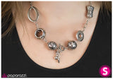Paparazzi "Mixed Tape - Silver" necklace Paparazzi Jewelry