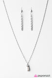 Paparazzi "Modern Etiquette" White Necklace & Earring Set Paparazzi Jewelry