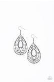 Paparazzi "Modern Garden" White Earrings Paparazzi Jewelry