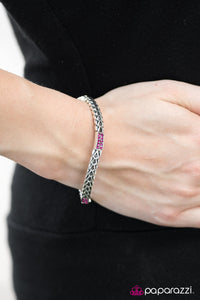 Paparazzi "Modernly Moto" Pink Bracelet Paparazzi Jewelry