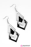 Paparazzi "Modern Mosaic" Black Earrings Paparazzi Jewelry
