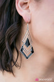 Paparazzi "Modern Mosaic" Black Earrings Paparazzi Jewelry