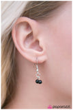 Paparazzi "Modest Intentions" Black Necklace & Earring Set Paparazzi Jewelry