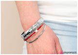 Paparazzi "Mojave Dunes - Red" bracelet Paparazzi Jewelry