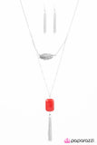 Paparazzi "Mojave Mesas - Red" necklace Paparazzi Jewelry
