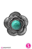 Paparazzi "Mojave Poppy - Blue" ring Paparazzi Jewelry