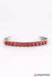 Paparazzi "Mojave Rainbow - Red" bracelet Paparazzi Jewelry