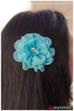 Paparazzi "Moment of Truth" Blue Hair Clip Paparazzi Jewelry