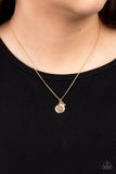Paparazzi "Mom Mode" Gold Necklace & Earring Set Paparazzi Jewelry