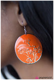 Paparazzi "Money Doesnt Grow On Trees" Orange Earrings Paparazzi Jewelry