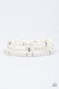 Paparazzi "Money Drop" White Bracelet Paparazzi Jewelry