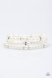 Paparazzi "Money Drop" White Bracelet Paparazzi Jewelry