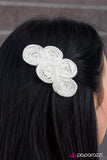 Paparazzi "Money Talks" White Hair Clip Paparazzi Jewelry