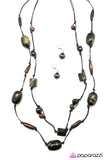 Paparazzi "Monkey See, Monkey Do - Black" necklace Paparazzi Jewelry
