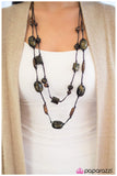 Paparazzi "Monkey See, Monkey Do - Black" necklace Paparazzi Jewelry