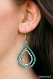 Paparazzi "Monsoon Sparkle" Blue Earrings Paparazzi Jewelry