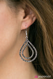 Paparazzi "Monsoon Sparkle" Silver Earrings Paparazzi Jewelry