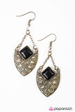 Paparazzi "Montana Hills - Black" earring Paparazzi Jewelry