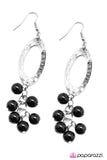 Paparazzi "Monte Carlo - Black" earring Paparazzi Jewelry