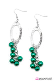 Paparazzi "Monte Carlo - Green" earring Paparazzi Jewelry