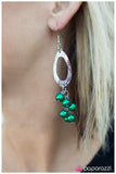 Paparazzi "Monte Carlo - Green" earring Paparazzi Jewelry