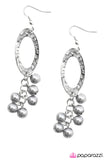 Paparazzi "Monte Carlo - Silver" earring Paparazzi Jewelry