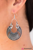 Paparazzi "Moon Flower - Silver" earring Paparazzi Jewelry