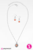 Paparazzi "Moon Garden - Orange" necklace Paparazzi Jewelry