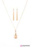 Paparazzi "Moonlight Music - Gold" necklace Paparazzi Jewelry