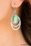 Paparazzi "Moonlight Over Paris" Green Earrings Paparazzi Jewelry