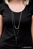 Paparazzi "Moonlight Stroll" White 083XX Necklace & Earring Set Paparazzi Jewelry