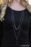 Paparazzi "Moonlight Stroll" White 115XX Necklace & Earring Set Paparazzi Jewelry