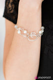 Paparazzi "Moonlit Beaches" White Bracelet Paparazzi Jewelry