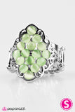 Paparazzi "Moonlit Musical - Green" ring Paparazzi Jewelry
