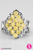Paparazzi "Moonlit Musical - Yellow" ring Paparazzi Jewelry