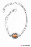 Paparazzi "Moonlit Pools - Orange " bracelet Paparazzi Jewelry