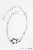 Paparazzi "Moonlit Pools - White" bracelet Paparazzi Jewelry