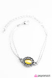 Paparazzi "Moonlit Pools - Yellow" bracelet Paparazzi Jewelry