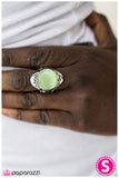 Paparazzi "MOON Over!" Green Ring Paparazzi Jewelry
