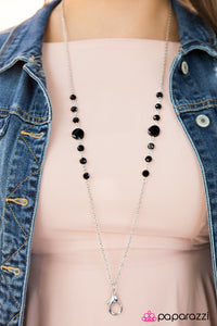 Paparazzi "More Mimosas - Black Lanyard" necklace Paparazzi Jewelry