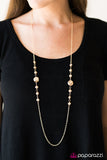 Paparazzi "More Mimosas - Gold" necklace Paparazzi Jewelry